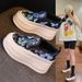 inner Height-increasing Foot-set Breathable Mesh Shoes Women's Lazy Wedge Heels Thick-soled Muffin Single Shoes_vogvips.com