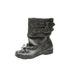 Gentle Girl Street Bow Boots For Women, Ballet Style Vintage Distressed Short Pleated Height-increasing Boots, Original_vogvips.com
