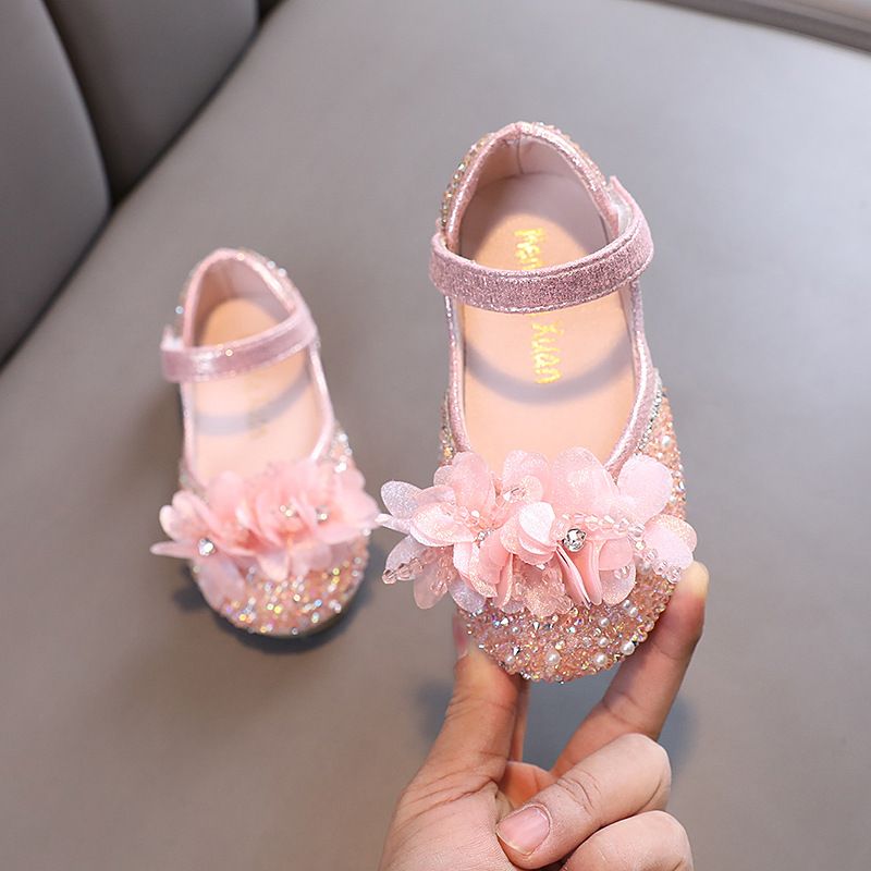 New Lady Baby Girls Girl Princess Diamond Single Shoe Shoes Dance Show Shoes_vogvips.com