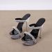 European And American Ultra-high-heeled Bar Models, Women's Transparent Crystal High-heeled Sandals For Parties,_vogvips.com
