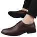 Euro Step Autumn Top Layer Cowhide Business Formal Casual For Men Youth British Style Versatile Genuine Leather Breathable Lace-up_vogvips.com