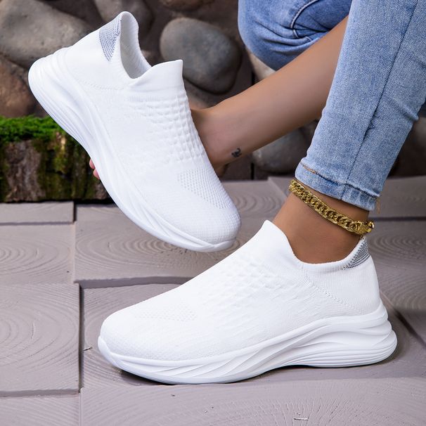 New Shoe Sizes, Casual Versatile Sports Couple's Shoes, Fly Woven Men's And Women's Shoes_vogvips.com