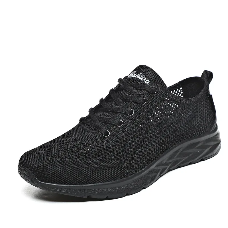 Mesh Men Sneakers Summer Casual Shoes Men Breathable Outdoor Non-slip Walking Gym Shoes Lace-up Mens Trainers Size 38-46_vogvips.com