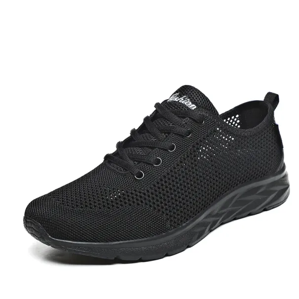 Mesh Men Sneakers Summer Casual Shoes Men Breathable Outdoor Non-slip Walking Gym Shoes Lace-up Mens Trainers Size 38-46_vogvips.com