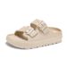 Kidmi New Summer Platform Women's Slippers Outdoor Double Buckle Embellished Sandals Non-slip Breathable Soft-soled_vogvips.com