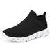Men's Couple High Top Socks Shoes Lightweight Flying Woven Casual Sports Shoes Men And Women Slip On Vacation Walking Shoes_vogvips.com