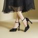 MTX 105-5 Sexy Elegant Pointed Toe Stiletto Heels One-Strap Hollow High Heel Sandals Waterproof Platform Comfortable Single_vogvips.com
