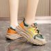 KT2804 New Simple Women's Shoes 2024 Autumn Korean Version Breathable Sports Heightened Thick Bottom Student Casual Shoes_vogvips.com