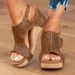 Cross-border Plus-size Wedge For Women, 2026 European And American Fashion Casual Peep-toe Sandals, Popular Sandals On_vogvips.com