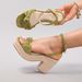 Women's Woven Straw Rope Twist Strap Casual Summer High-heeled Sandals With Thick Soles Wedge Heels, European And_vogvips.com