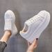 Round-toe Thick-soled Sneakers For Women, 2026 New Spring And Autumn Women's Shoes, Height-increasing Platform Casual_vogvips.com