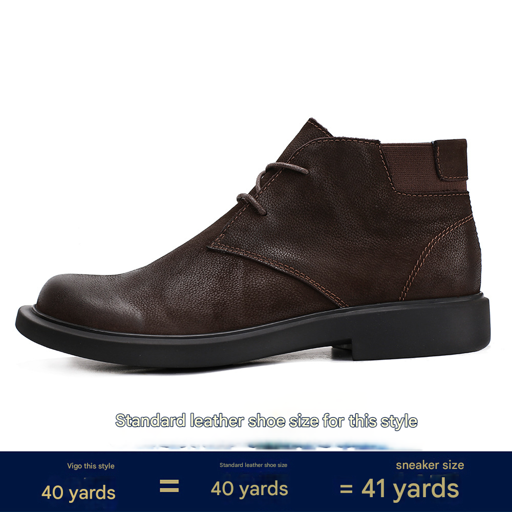 European Warm Series Men's Martin Mid-Top Casual Versatile Autumn Lace-Up Trendy Work Fashion Genuine Leather High-Top Boots_vogvips.com