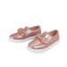 Girls' Round Toe Flat Satin Shoes, Cute Butterfly Sneakers, Sports Casual Slip On Shoes_vogvips.com
