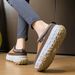Fleece Platform Shoes, Female Students' Warm Casual Shoes, The Thickness Of The Sole Increases_vogvips.com