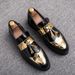 Men's Size 45 New Fashion British Style Casual Korean Version Slip-On Height Increasing Leather Shoes_vogvips.com