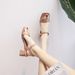Women S Shoes New Summer Fairy Style Sweet Temperament Square Head Medium Thick Heel Fashion One Strap_vogvips.com
