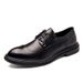 Euro Step Spring Summer New Business Formal Leather British Low-top Pointed Brogue Carved Large Size Casual Men's Shoes_vogvips.com