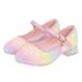 2026 Soft Shoes Girls' Princess Sole Performance Spring Autumn Bowknot Fashion Sweet Cute Non-slip Rainbow Children's Hi_vogvips.com