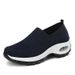 Women's Breathable Walking Shoes - Slip-On Mesh Sneakers With Thick Cushioned Sole (Comfort For Middle-Aged)_vogvips.com
