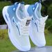 Summer Ice Silk Mesh Shoes, Casual Running Sneakers, Trendy Student Breathable Thin Men's Shoes_vogvips.com