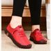 Stock pure hand-stitched line large size cross-border student shoes female independent station flat mother single shoe casual shoes_vogvips.com
