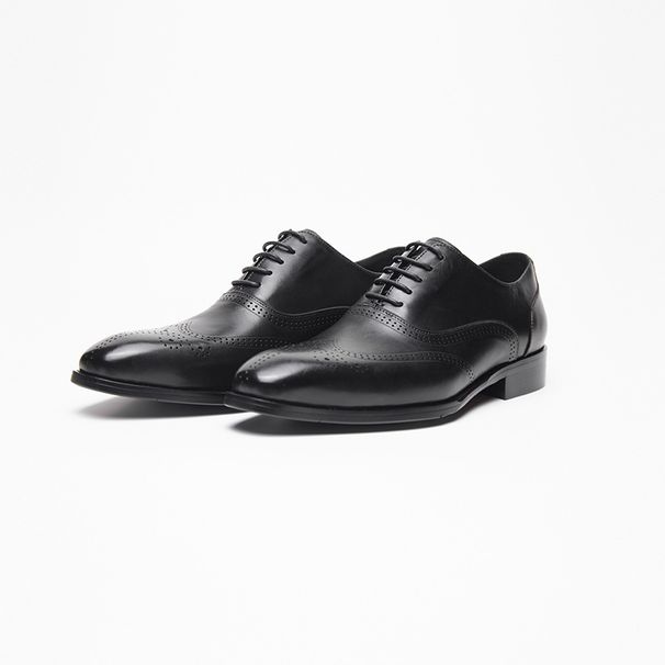 2023 Summer New Breathable Carved Lace-up Embossed Hollow Business Casual Leather Loafers_vogvips.com