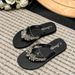 Fashion Flip Flops Women Summer Glass Diamond Slippers Women's Daily Outwear Anti Slip Wear-resistant Slippers Designer Sandals_vogvips.com