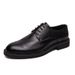 Suitable For All Seasons 2025 Men's Leather Business Formal Brogue Casual British Korean Style Groom Wedding Shoes Large Size_vogvips.com