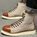 Leather Martin Boots Men's High-top Ami Kaji Short-face Boots Men's Retro Medium-top Men's Shoes_vogvips.com