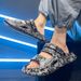 Lightweight Thick Soled Non-slip Flip-flops Wear Resistant Beach Sandals_vogvips.com