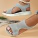 Casual Sleeve Fashion Sandals Low Heels For Women_vogvips.com