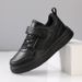 New Casual Leather Sneakers Children Solid Color Fashion Skateboarding Shoes Kids Comfortable Low Top Trainers For Boys_vogvips.com