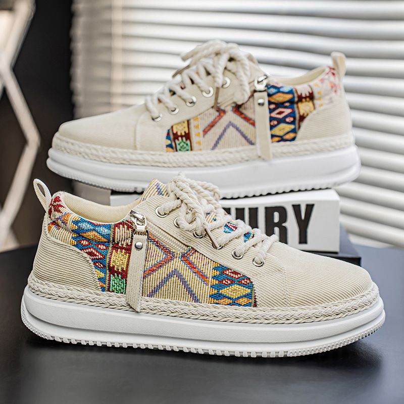 2025 New Men's Shoes Spring And Summer Men's Sports Flat All-match Fashionable Simple Men's Casual Board Shoes_vogvips.com