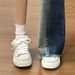 Casual Bread For Women 2025 Spring New Thick-Soled Hot-Selling Sports Sneakers Flat Versatile Niche White Shoes_vogvips.com