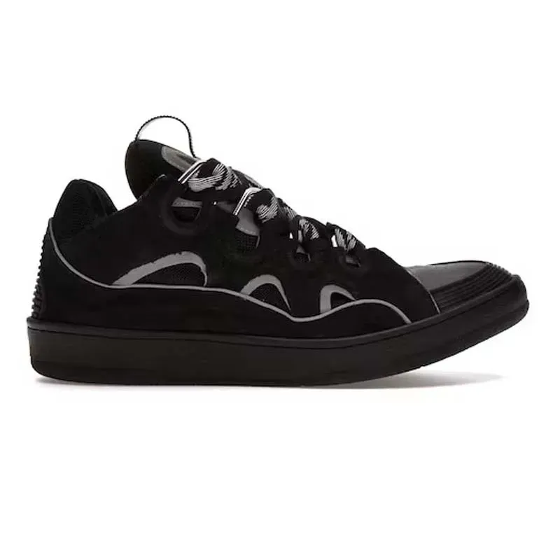 With Box Designer Curb Shoes Sneakers For Men Women Black Mens Womens Trainers Plate-forme Casual Chaussure Platform_vogvips.com