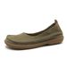 Women’s Shoes Leather Retro Shallow Mouth Single Shoes Shallow Mouth Women's Shoes Spring New Round Toed Scoop Shoes One Step Forest Style_vogvips.com