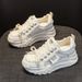 Trendy Dad For Women 2025 Spring New 7m Petite Casual Thick Sole Height Increasing White Sneakers Student Shoes_vogvips.com