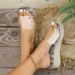 Women's Shoes Platform Wear Transparent Summer Sandals Large Size Wedge Thick Bottom Rope Bottom Flip Flops Women_vogvips.com