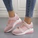 Women’s Shoes Summer New Thick Soled Wedge Heels Casual Sports Mesh Women's Shoes 43 Large Sizes_vogvips.com
