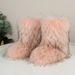 Cross-Border Spring Autumn Winter Furry Snow For Women, Warm Anti-Raccoon Fur, European And American Style, Large Size,_vogvips.com