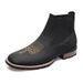 European Warm Series R003 Embroidered Slip-On Men's Martin Boots_vogvips.com