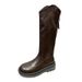 Long For Women 2025 Autumn Winter New Style Petite Over-the-Knee Versatile Thick Sole Slimming High Tube Riding Boots_vogvips.com