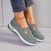 2025 Spring Summer Cross-Border Plus Size Casual Comfortable Women's Slip-On Mesh Shoes For Ladies And Moms_vogvips.com