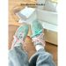 Agam Training For Women 2025 New Summer Round Toe Mint Green Racing Versatile Flat Casual Sports Shoes_vogvips.com