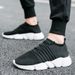 Hot Selling Couple's Flyknit Sports Men's And Women's Large Size Zhongbang Socks Casual Shoes_vogvips.com