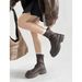 2025 Vintage Short Tube Slouch For Women 2025 Autumn Winter New Fashion Versatile Slimming Casual Melad Non-Slip Martin Boots_vogvips.com