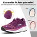 FitVille Toe Box Shoes For Wome Breathable Wide Fit Ruig Shoe Lightweight For Swolle Feet With Cushioed Relief_vogvips.com
