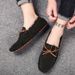 Men's Casual Leather Pig Bean Shoes Slip-on Men's Leather Shoes_vogvips.com