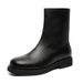 Side Zipper Thick Sole Heightening Martin Boots Retro Tooling Boots Heightening Short Boots_vogvips.com