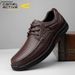 German Camel Dynamic Casual Leather Men, Autumn Soft Sole Top Layer Cowhide, Black Dad Shoes For Fall And Winter_vogvips.com